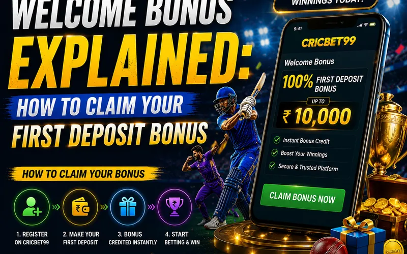CricBet99 Welcome Bonus Explained: How to Claim Your First Deposit Bonus